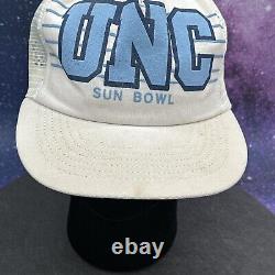 Vintage 80s UNC North Carolina Tar Heels SUNBOWL Snapback Hat Cap NCAA USA