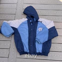 Vintage 90's NORTH CAROLINA Tar Heels Full Zip JACKET COAT STARTER XL Hooded