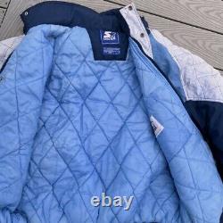 Vintage 90's NORTH CAROLINA Tar Heels Full Zip JACKET COAT STARTER XL Hooded
