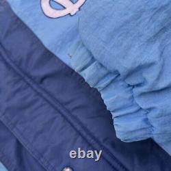 Vintage 90's NORTH CAROLINA Tar Heels Full Zip JACKET COAT STARTER XL Hooded