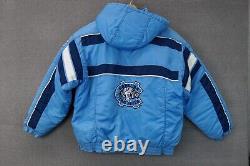 Vintage 90's NORTH CAROLINA Tar Heels PULLOVER JACKET COAT STARTER L UNC Blue