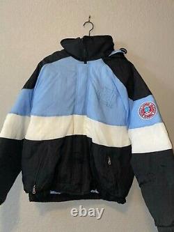 Vintage 90s NCAA UNC North Carolina Tar Heels Blue Jacket Bomber VTG XL