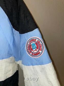 Vintage 90s NCAA UNC North Carolina Tar Heels Blue Jacket Bomber VTG XL