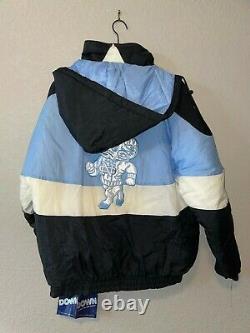 Vintage 90s NCAA UNC North Carolina Tar Heels Blue Jacket Bomber VTG XL