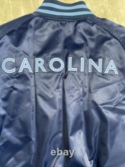 Vintage 90s Nike North Carolina UNC Tar Heels Satin Bomber Jacket Men's Size XXL