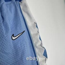 Vintage 90s Nike Team North Carolina Tar Heels UNC Blue Athletic Shorts USA Sz L