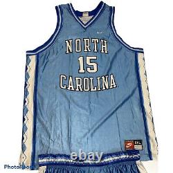 Vintage 90s Nike UNC Tar Heels Vince Carter Basketball Jersey And Shorts XXL