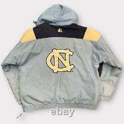 Vintage 90s North Carolina Tar Heels Starter Jacket Hooded Parka Mens Sz XXL MJ