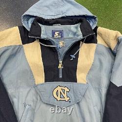 Vintage 90s North Carolina Tar Heels Starter Jacket Hooded Parka Mens Sz XXL MJ