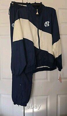 Vintage 90s North Carolina UNC Tar Heels Red Oak Track Suit Jacket Pants Men XL