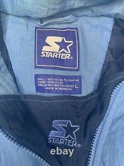 Vintage 90s Starter North Carolina UNC Tar Heels Puffer Jacket Size L Large