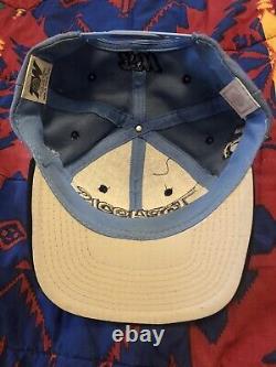 Vintage 90s UNC North Carolina Tar Heels Top of the World Graffiti VTG Snapback