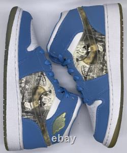 Vintage Air Jordan 1 Retro GS Alpha UNC Tar Heels 316270-142 Size 5 2007 NIB NOS