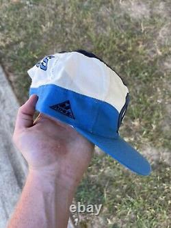 Vintage Apex One North Carolina TarHeels Snapback Hat Cap Logo Tri Wave UNC