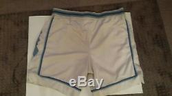 Vintage Authentic NIKE UNC North Carolina Tar Heel White Shorts 40 RARE SIZE XXL