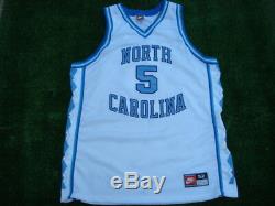 Vintage Authentic NIKE UNC North Carolina Tar Heels ED CoTa #5 White Jersey 52