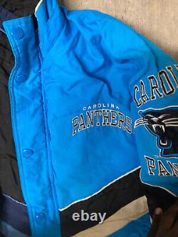 Vintage Carolina Panthers/UNC Tarheels Starter Jacket size Large Custom