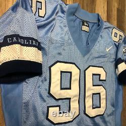 Vintage Game Used Nike North Carolina Tar Heels UNC #96 Football Jersey Size 54