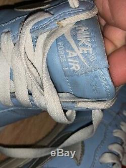 Vintage NIKE AIR FORCE 1 Unc Tarheels Blue Michael Jordan Shoes Size 8 sj17j15