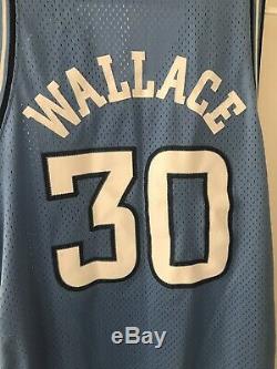 Vintage NIKE UNC North Carolina Tar Heels Rasheed Wallace Jersey XXL 2XL EUC