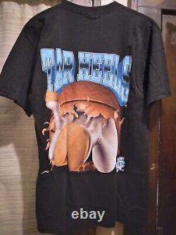 Vintage NOS 90's Nutmeg North Carolina Tar Heel Mascot Shirt UNC Final Four NCAA