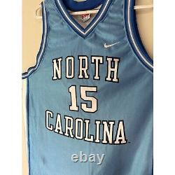Vintage Nike Large North Carolina 15 Basketball Jersey UNC NCAA