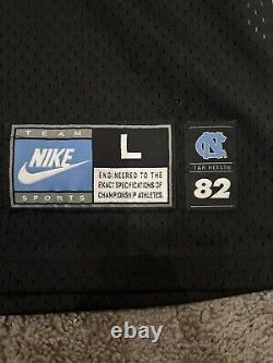 Vintage Nike Michael Jordan UNC North Carolina Basketball Black Jersey Large 82