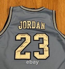 Vintage Nike Michael Jordan UNC North Carolina Tar Heels Authentic Jersey XL