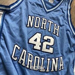 Vintage Nike North Carolina Tar Heels Basketball Jersey Stackhouse #42 UNC 48 XL