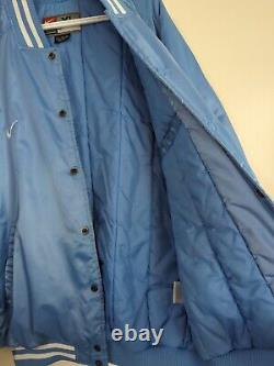 Vintage Nike North Carolina Tar Heels Powder Blue Varsity Button Jacket Men XL