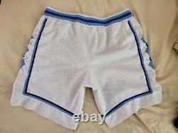 Vintage Nike North Carolina Tar Heels UNC Basketball Shorts RARE WHITE sz36 NCAA