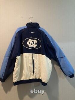 Vintage Nike North Carolina UNC Zip Front Jacket Men 2XL