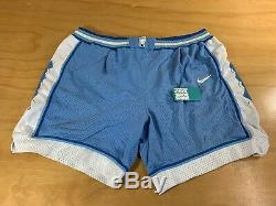 Vintage Nike North Carolina Unc Tar Heels Basketball Shorts Blue 38 XL Jordan