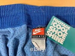 Vintage Nike North Carolina Unc Tar Heels Basketball Shorts Blue 38 XL Jordan
