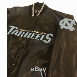 Vintage North Carolina Tar Heels Leather Jacket UNC GIII Sports By Carl Banks XL
