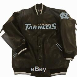 Vintage North Carolina Tar Heels Leather Jacket UNC GIII Sports By Carl Banks XL
