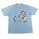 Vintage North Carolina Tar Heels Shirt Men Large Blue 80s Rameses Unc University