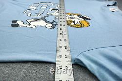 Vintage North Carolina Tar Heels Shirt Men Large Blue 80s Rameses UNC University