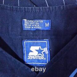 Vintage North Carolina Tar Heels Starter Baseball Jersey Pinstripe UNC Medium