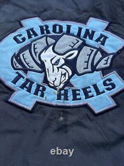 Vintage North Carolina Tar Heels Starter Jacket Hooded Parka Unc NCAA Size XL