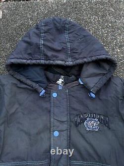 Vintage North Carolina Tar Heels Starter Jacket Hooded Parka Unc NCAA Size XL