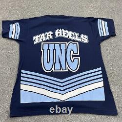 Vintage North Carolina Tar Hills Shirt Men XL Single Stitch UNC All Over Print