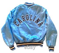 Vintage North Carolina Tarheels L. Jacket Insulated Snap Front NCAA Football USA