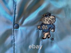 Vintage North Carolina Tarheels L. Jacket Insulated Snap Front NCAA Football USA