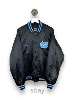 Vintage North Carolina Tarheels Nike UNC Satin Insulated Bomber Jacket Sz Medium
