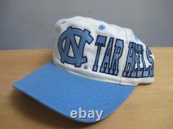 Vintage North Carolina Tarheels UNC Varsity Snapback Hat Spell Out