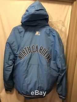 Vintage North Carolina UNC Tar Heels Starter Jacket Small Keeling Pierce Cole