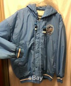 Vintage North Carolina UNC Tar Heels Starter Jacket Small Keeling Pierce Cole