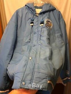 Vintage North Carolina UNC Tar Heels Starter Jacket Small Keeling Pierce Cole