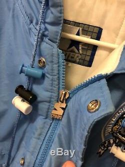 Vintage North Carolina UNC Tar Heels Starter Jacket Small Keeling Pierce Cole